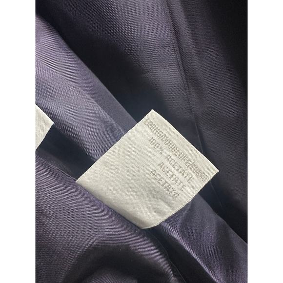 Vintage Jones New York Women’s Gray Paisley Print Buttoned Blazer Jacket Size 14 - Picture 6 of 11